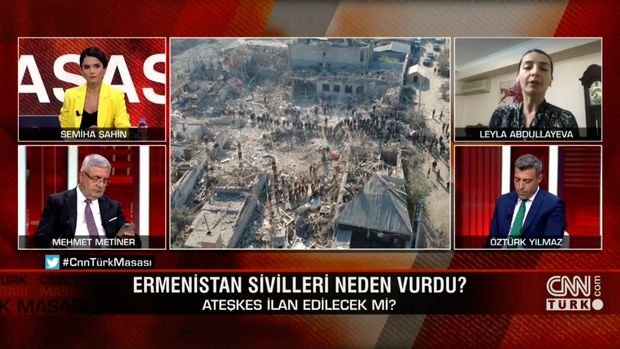 Leyla Abdullayeva “CNN Türk”ə humanitar atəşkəsin məqsədini açıqladı - VİDEO