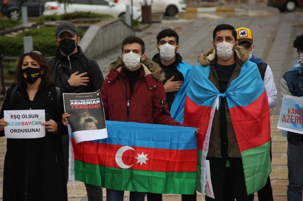 Kastamonu Universitetində təhsil alan azərbaycanlı gənclər ölkəmizə dəstək nümayiş etdiriblər