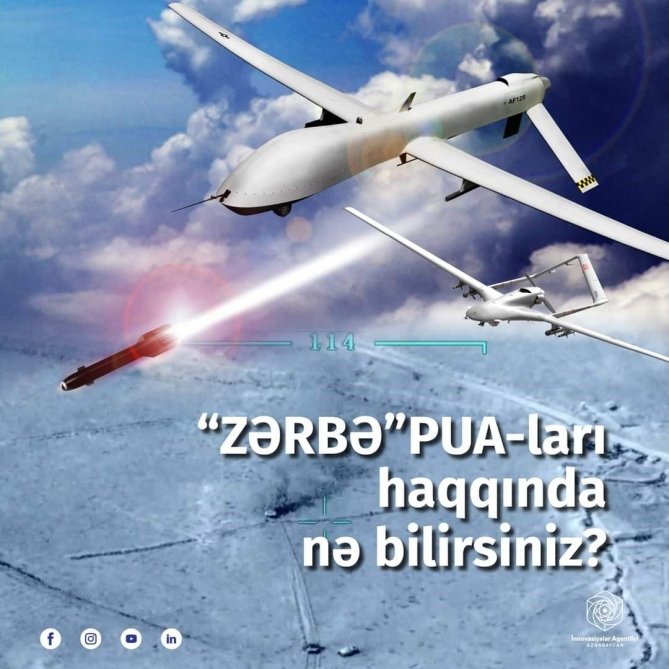 Azərbaycanın milli dronu olan “Zərbə”nin xüsusiyyətləri