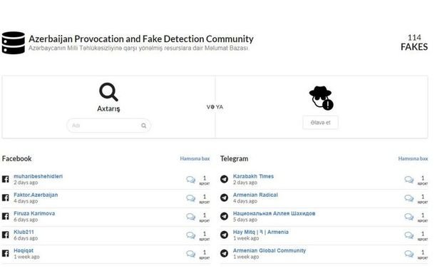 Düşmənin saxta informasiya hücumlarının qarşısını almaq üçün sayt yaradıldı