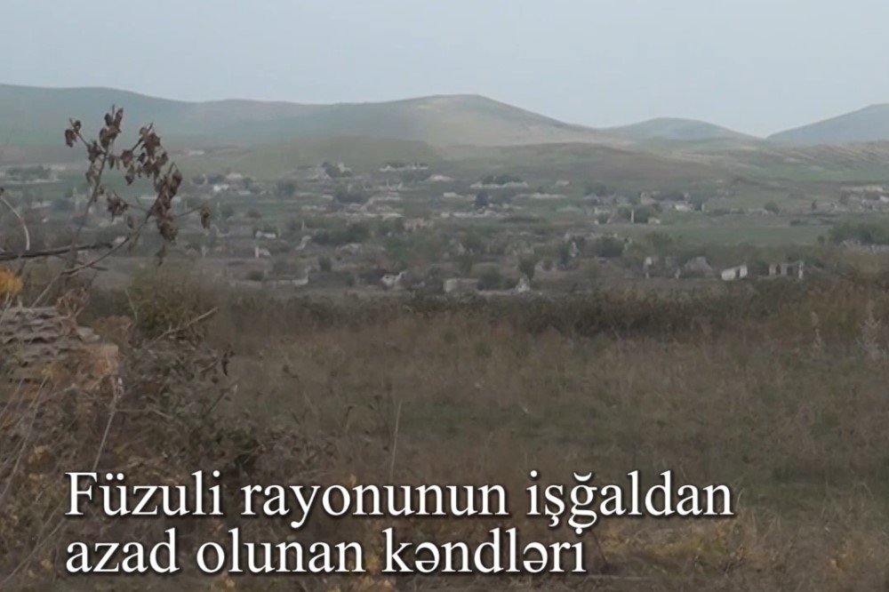 Füzuli rayonunun işğaldan azad olunan kəndlərinin videogörüntüləri - VİDEO