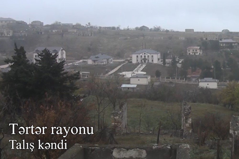 Tərtər rayonunun işğaldan azad olunan Talış kəndindən yeni videoreportaj - VİDEO