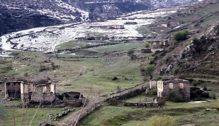 Laçın rayonunun Hüsülü və Malıbəy kəndlərinin videogörüntüləri