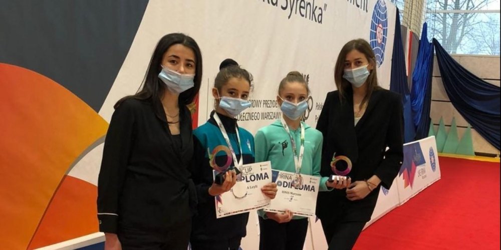 Azərbaycan gimnastları Polşada gümüş və bürünc medal qazanıblar