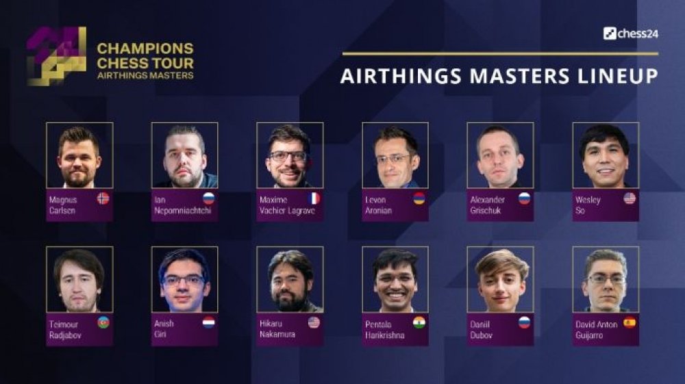 Şahmatçımız Teymur Rəcəbov “Airthing Masters” turnirində liderlər qrupunda yer alıb