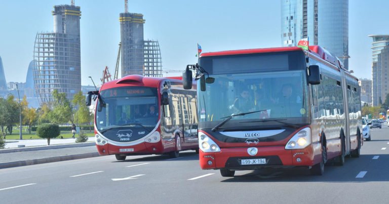 Paytaxtda sərnişin avtobusları bayram günlərində fəaliyyət göstərəcək