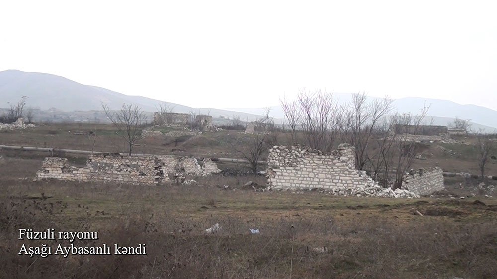Füzuli rayonunun Aşağı Aybasanlı kəndindən videogörüntülər - VİDEO