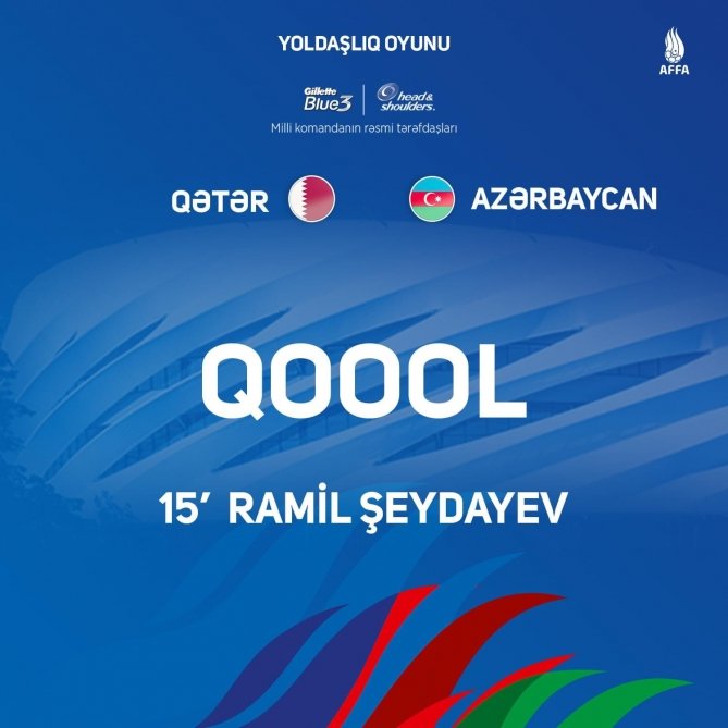 Azərbaycan-Qətər oyununda hesab açılıb