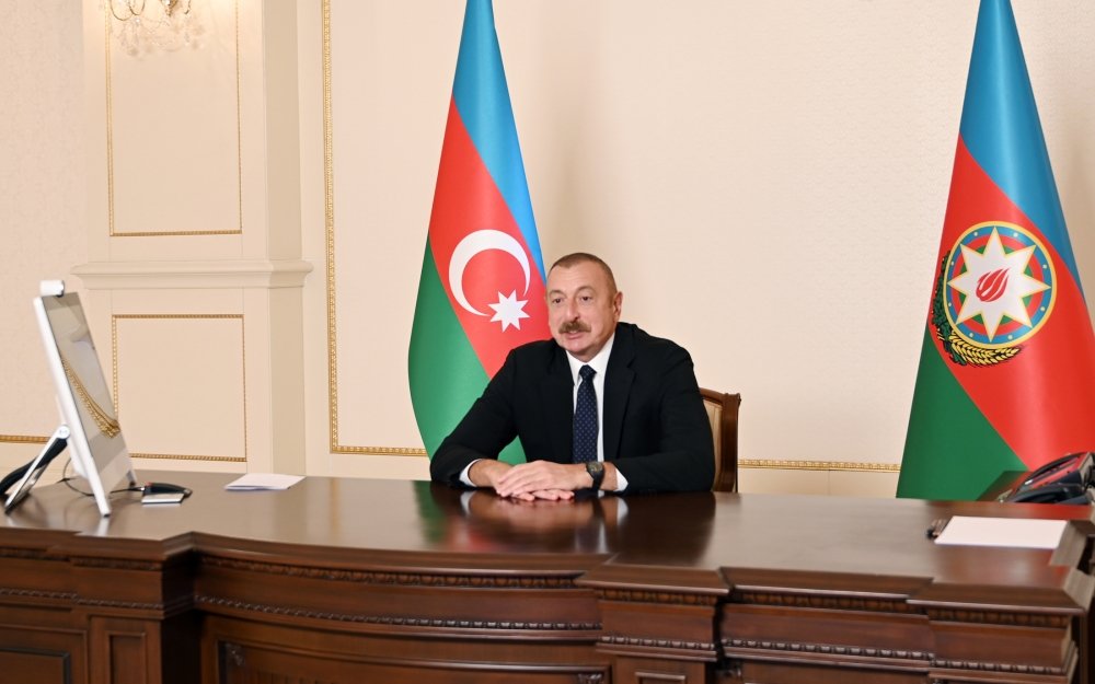 Prezident İlham Əliyevin Dünya İqtisadi Forumunun prezidenti ilə videokonfrans formatında görüşü olub