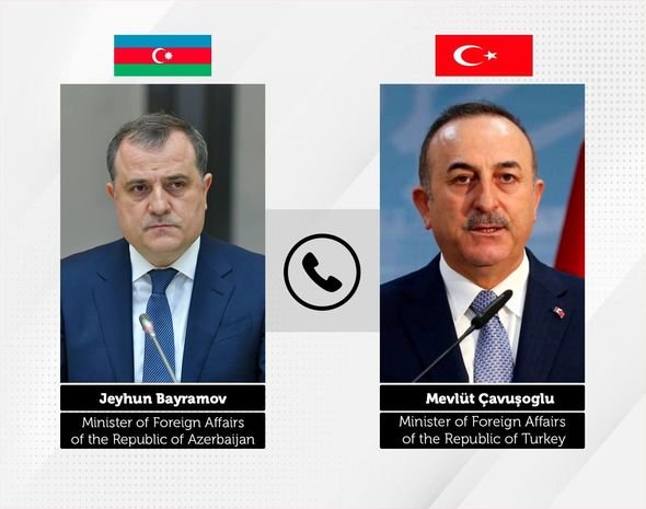 Azərbaycan və Türkiyə XİN başçıları arasında telefon danışığı olub