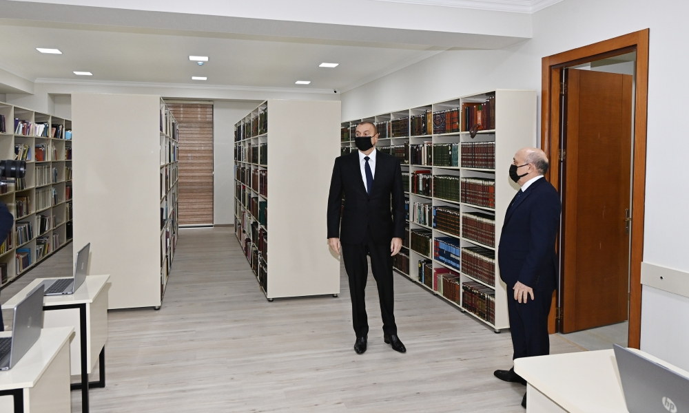 Prezident İlham Əliyev Azərbaycan İlahiyyat İnstitutunun yeni binasının açılışında iştirak edib