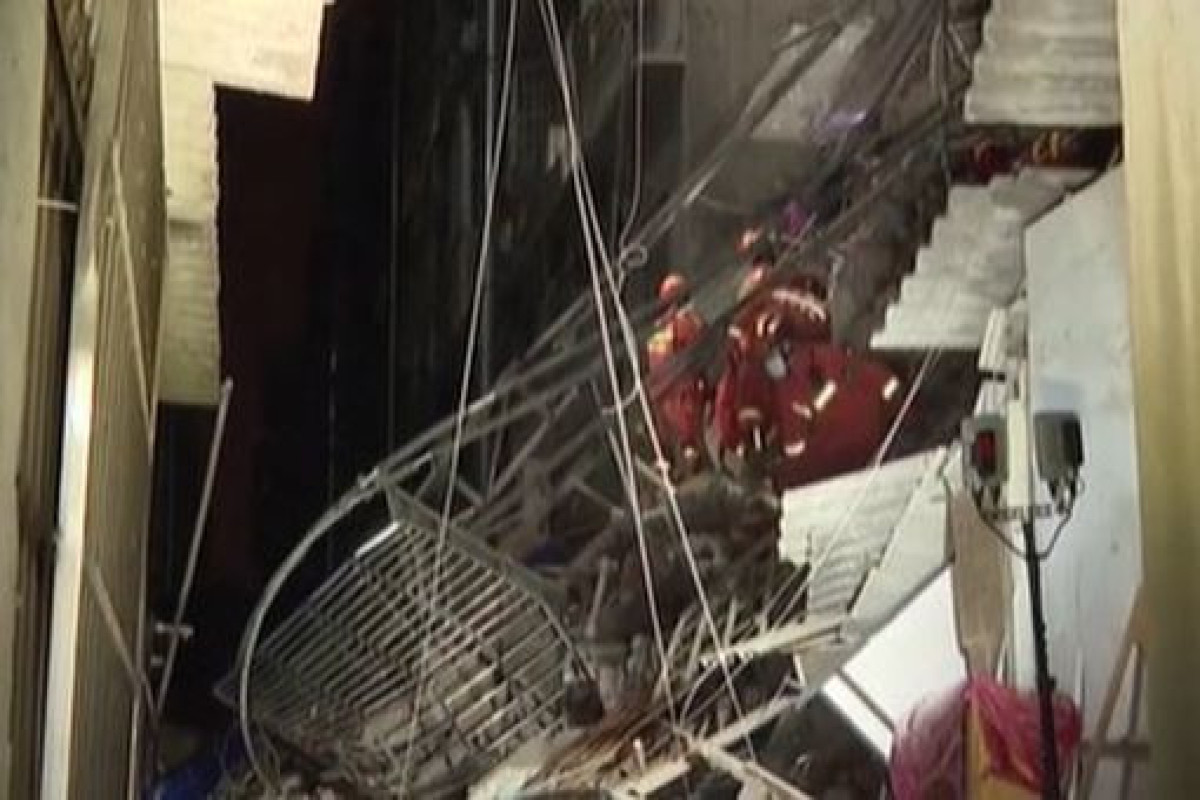 Çində binanın çökməsi nəticəsində 2 nəfər ölüb