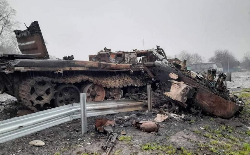 Britaniya kəşfiyyatı: "Rusiyanın 1 ədəd T-90M tankı məhv edilib"