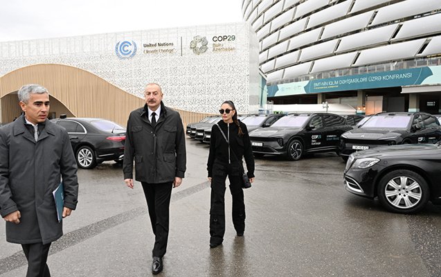 Prezident və xanımı Bakı Olimpiya Stadionunda oldu