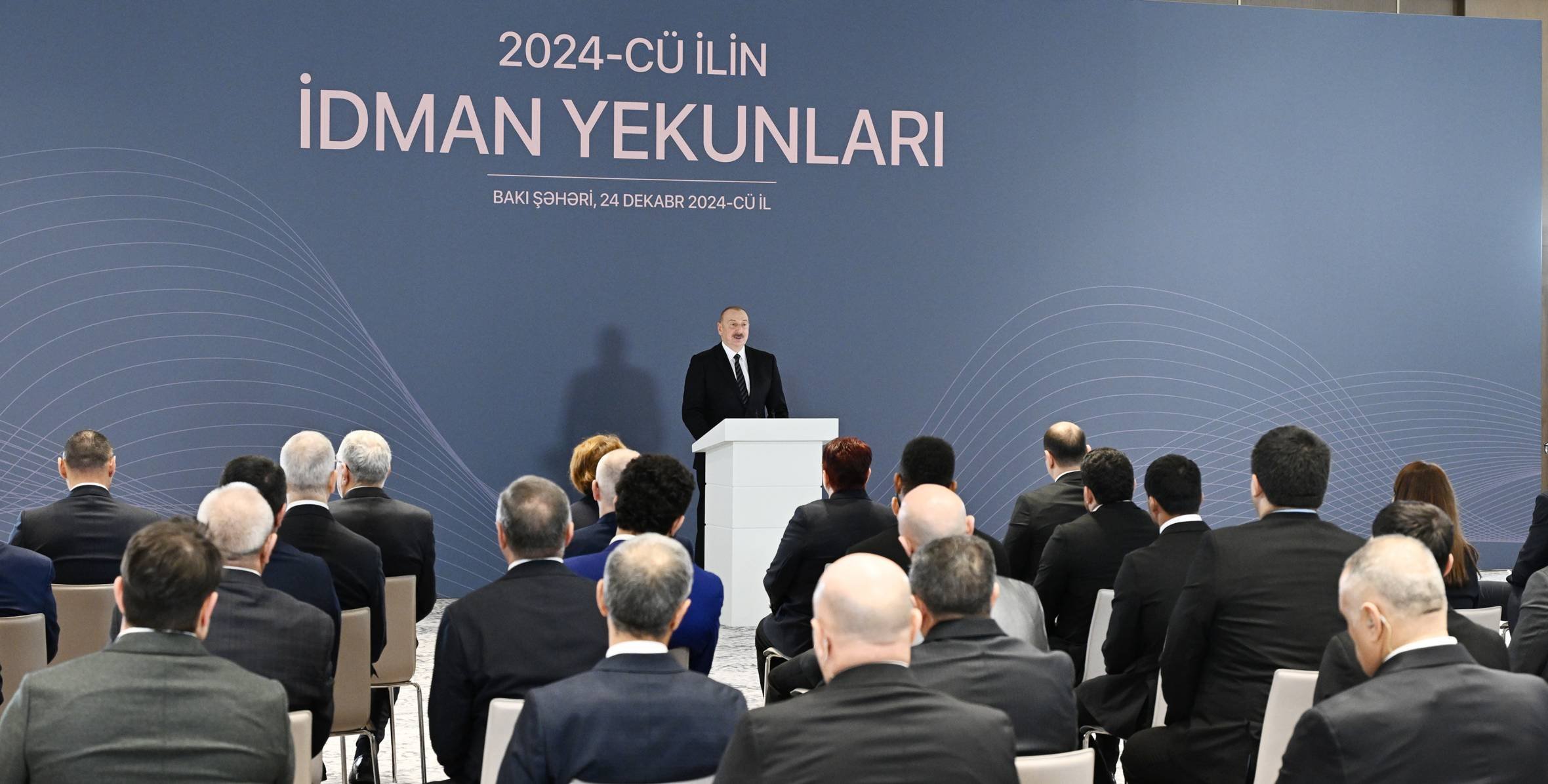 Prezident İlham Əliyev 2024-cü ilin idman yekunlarına həsr olunan mərasimində iştirak etmişdir