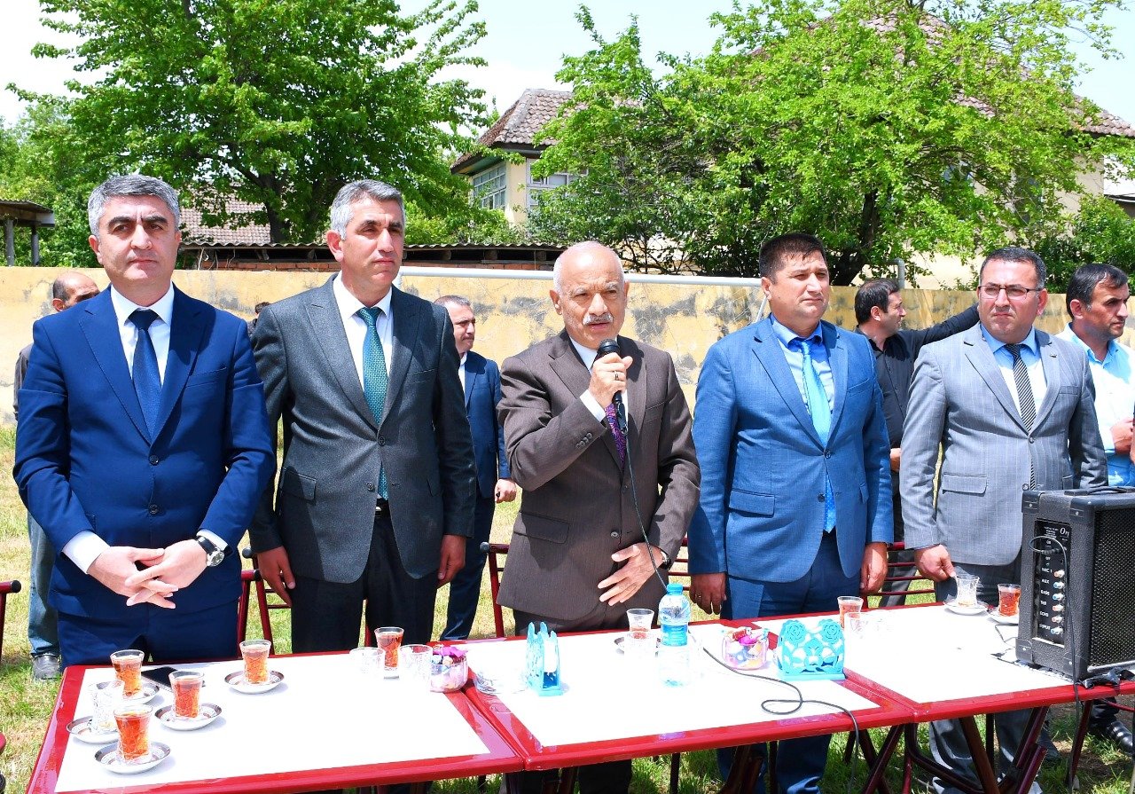 Masallı şəhər 2 saylı tam orta məktəbində idman meydançasının açılış mərasimi