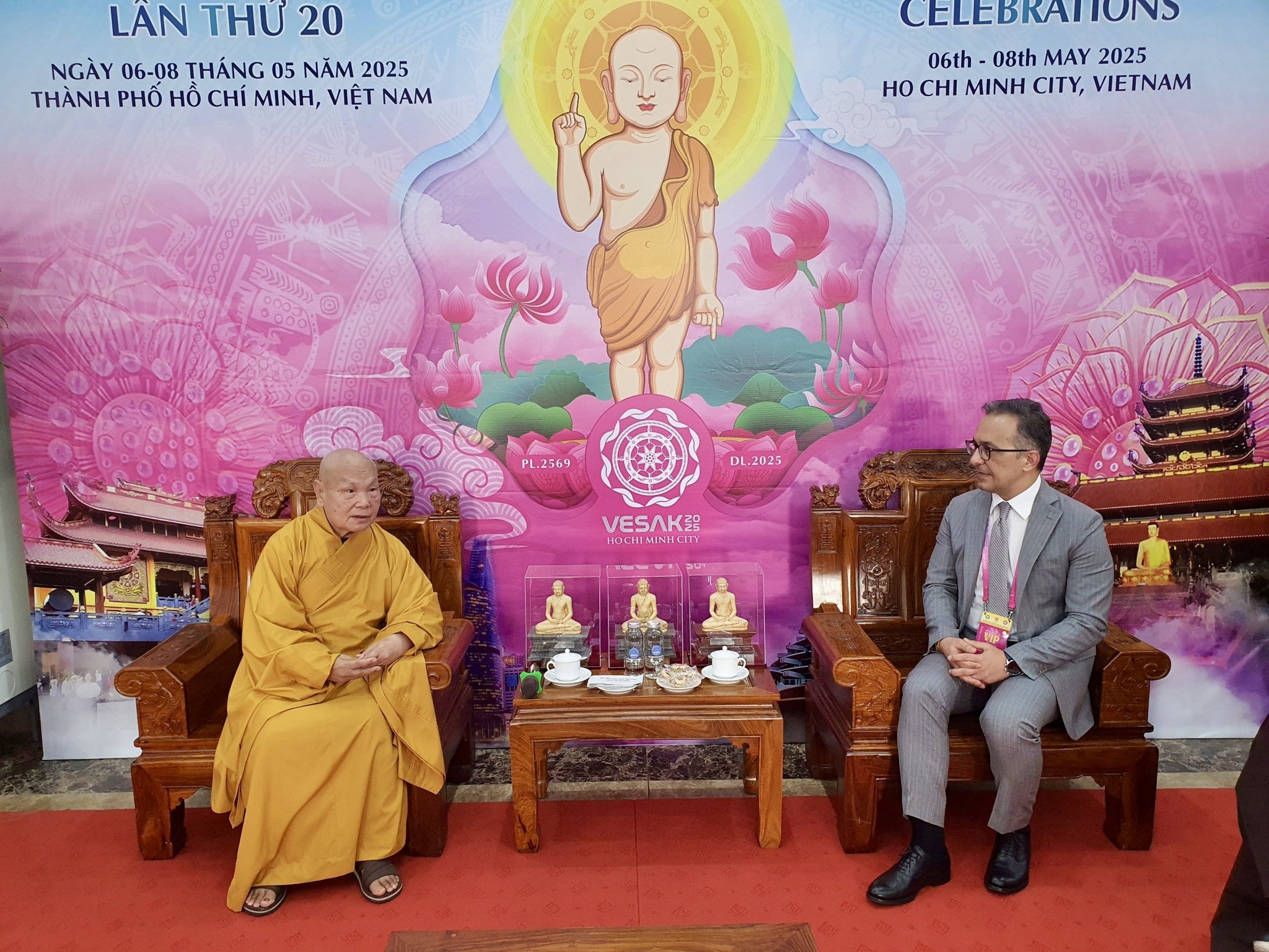 Komitə sədri Beynəlxalq Vesak Günü Şurasının prezidenti ilə görüş keçirib
