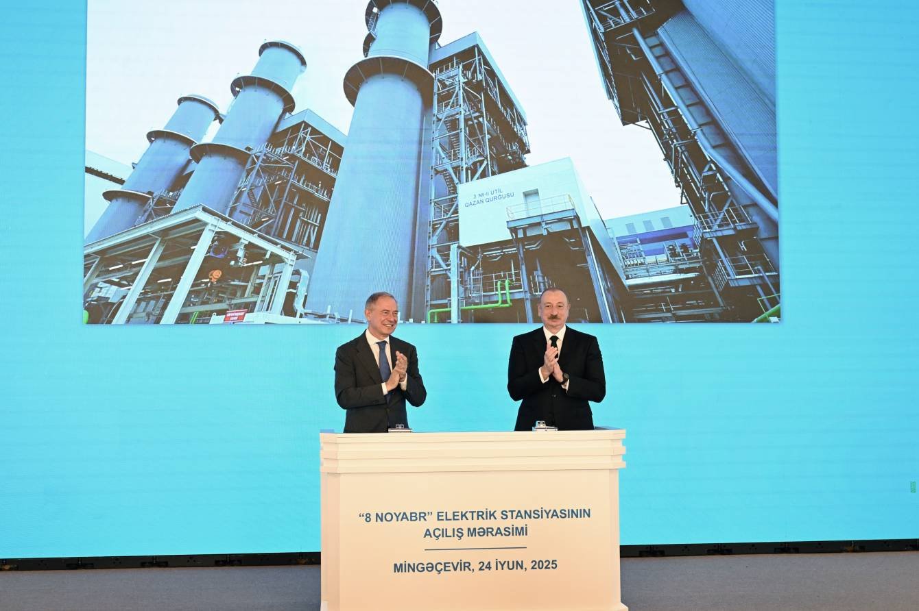 Elektrik Stansiyasının açılış mərasimi